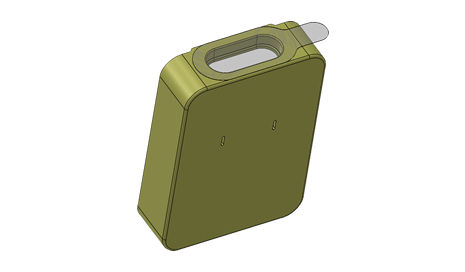 Heat Sealing - Example of a part with a peelable foil heat seal
