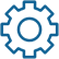 Blue Gear Icon - Factors to Consider During Material Selection Mechanical