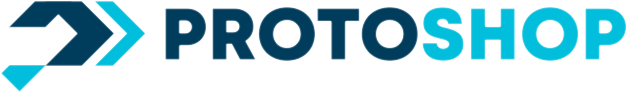 Protoshop Inc Logo Blue and Black