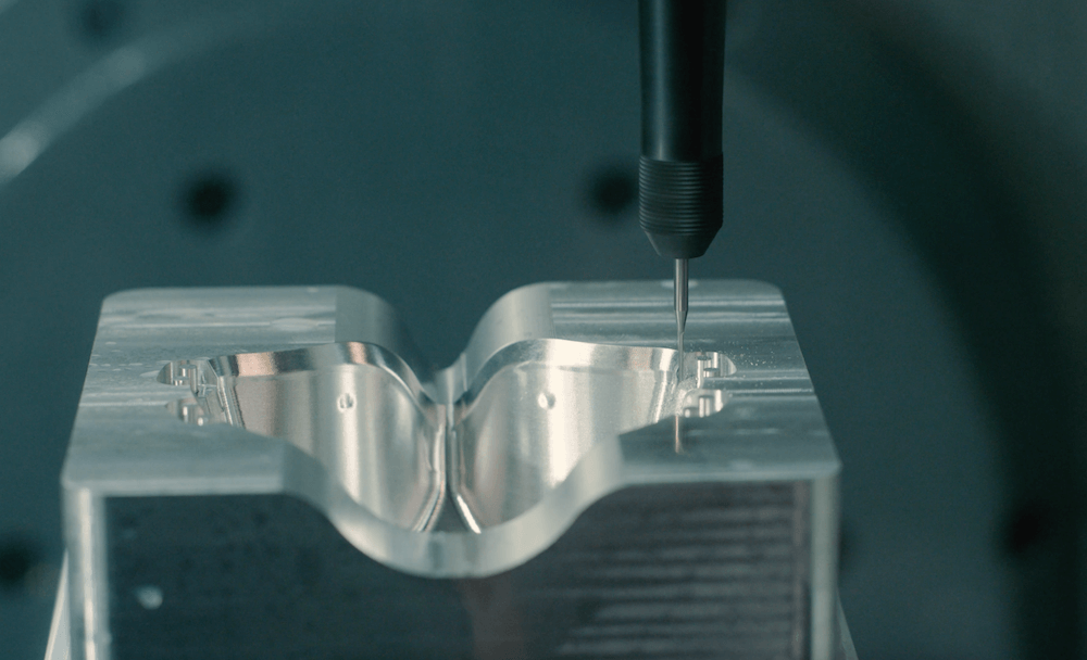 injection mold being created in a lab